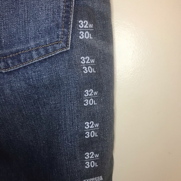 Blue Distressed Express jeans - Picture 4 of 4